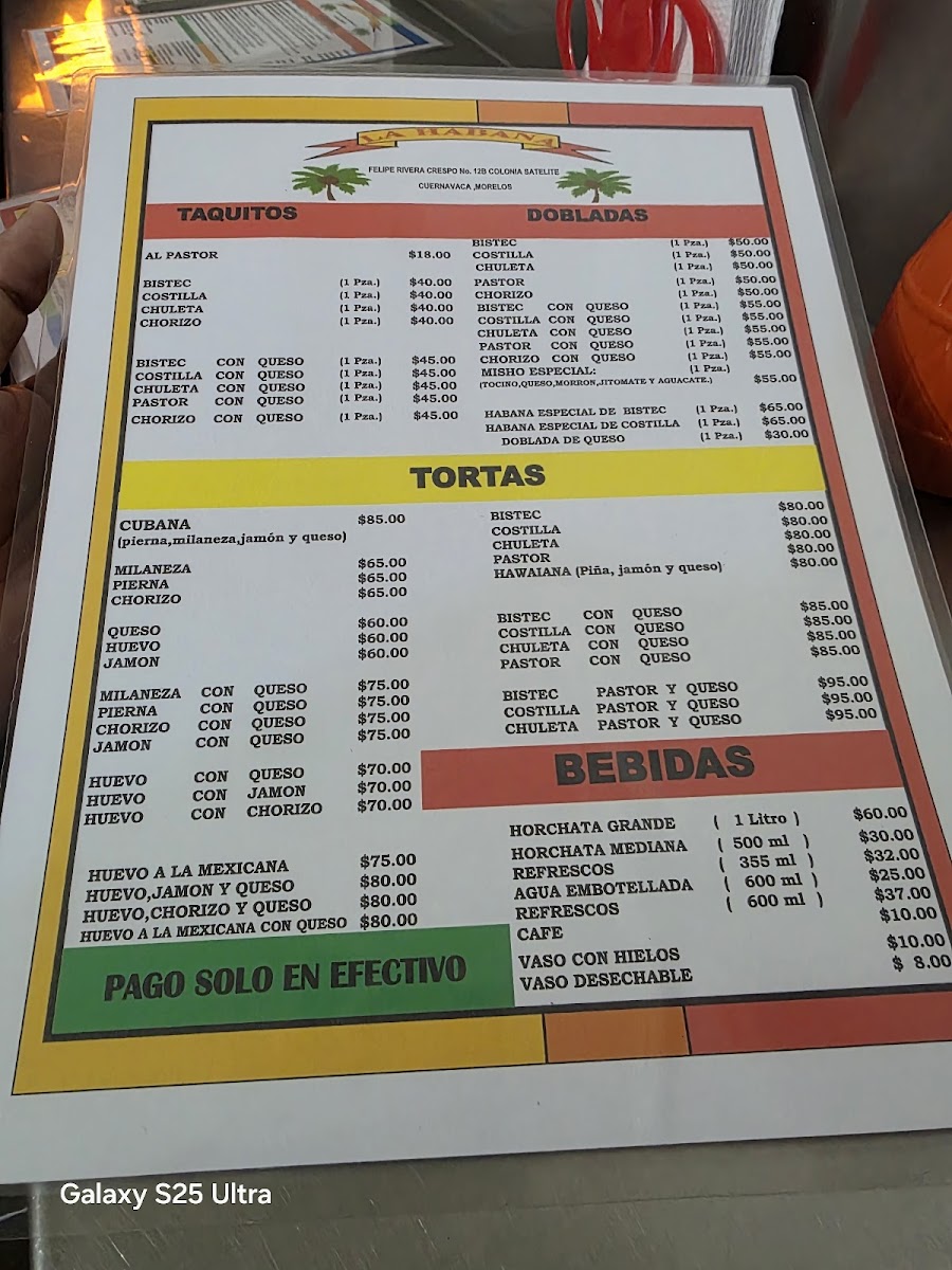 La Habana Tortas y Tacos Menu - Image 3
