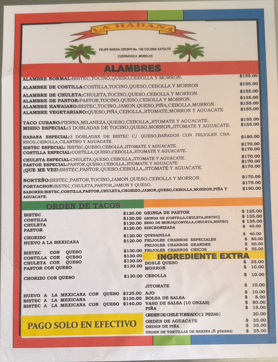 La Habana Tortas y Tacos Menu - Image 6